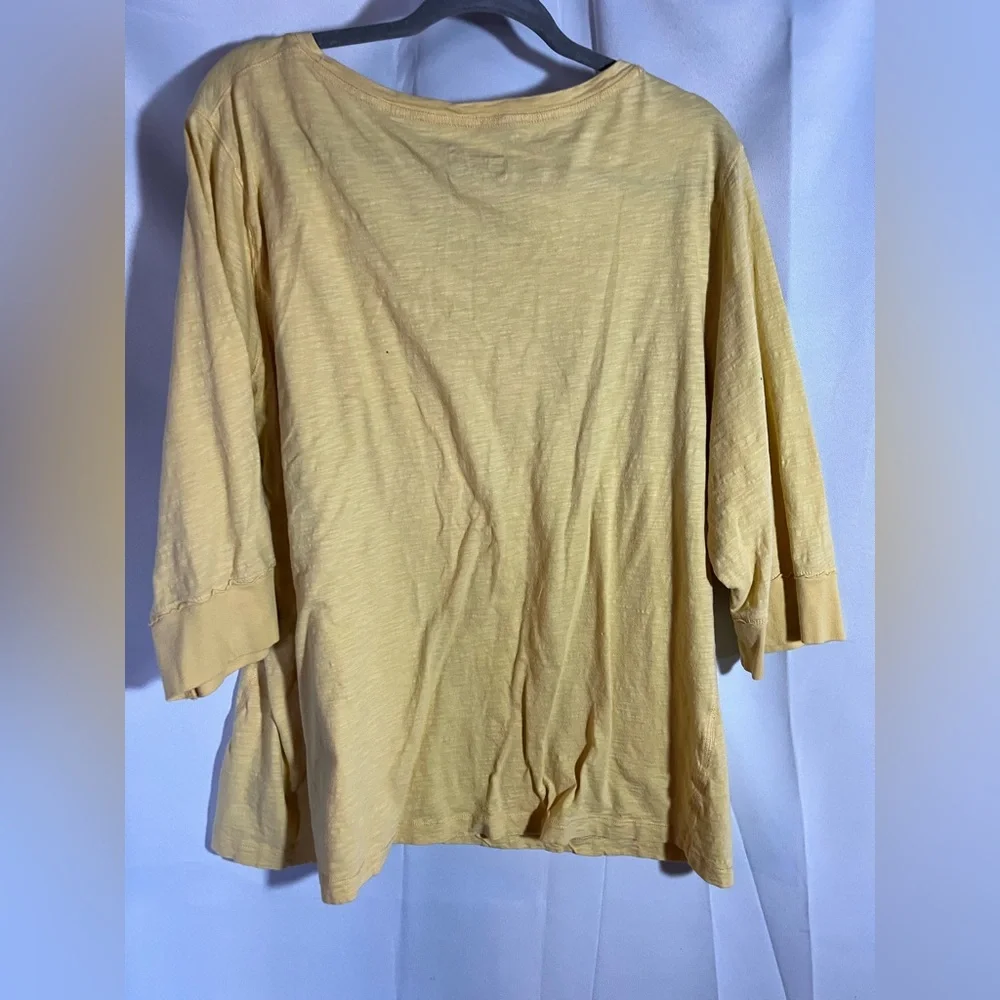 Ruff Hewn top - 3X - yellow - Picture 3 of 3